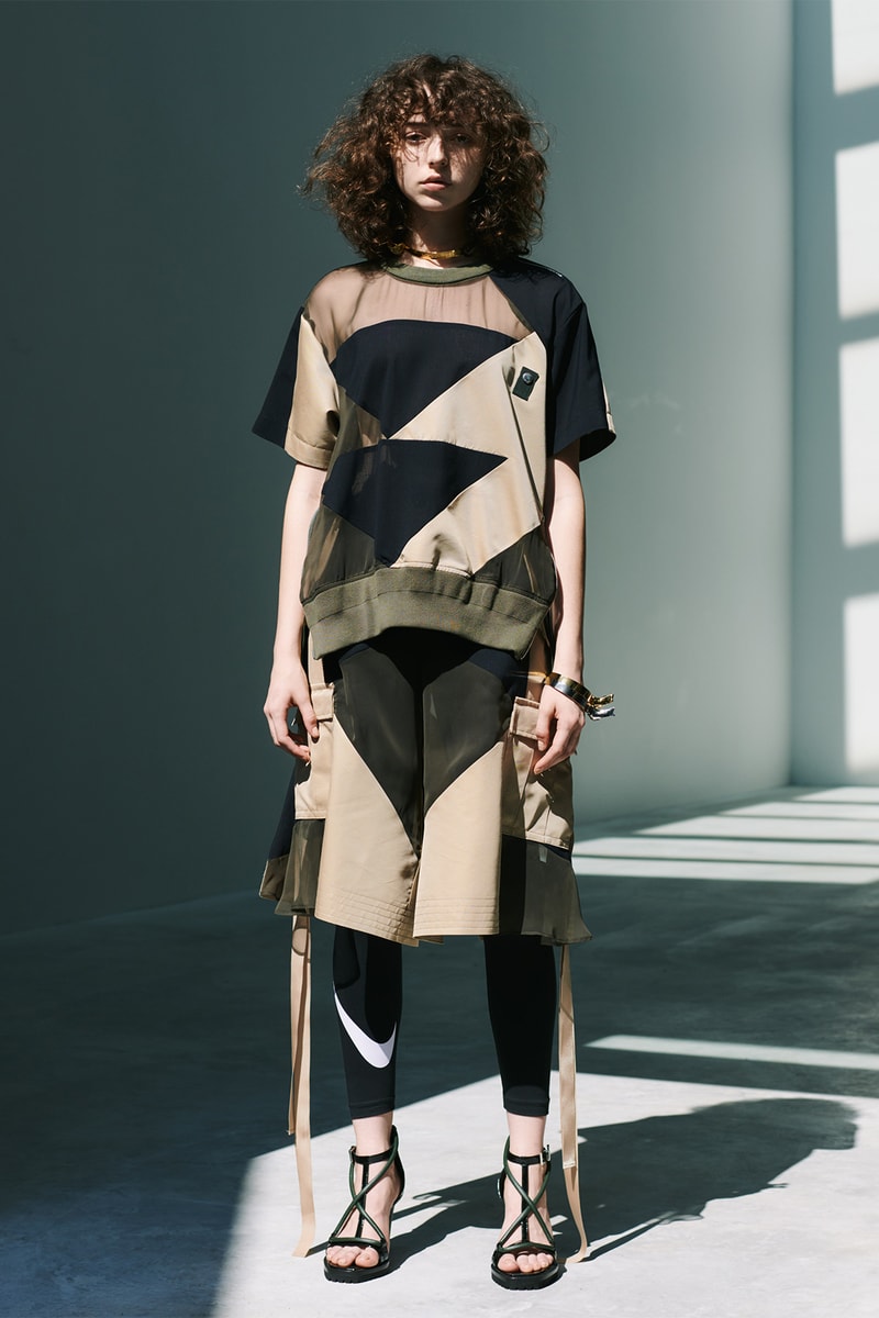 sacai Resort 2021 Collection Nike VaporWaffle Sneaker Collaboration Lookbook Tan