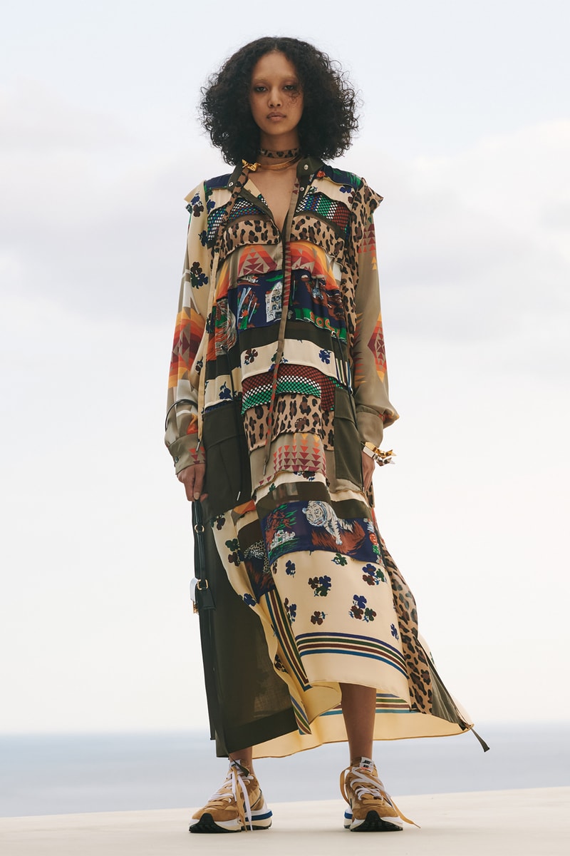 sacai Resort 2021 Collection Nike VaporWaffle Sneaker Collaboration Lookbook Tan