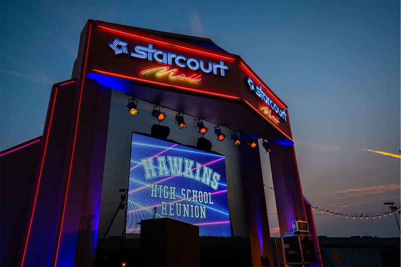 stranger things netflix set drive-through los angeles location theater theme park ticket sales 