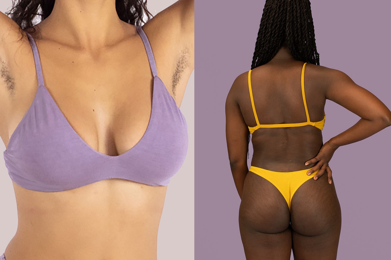 sustainable underwear brands purple bra yellow thongs lingerie intimates hara australia