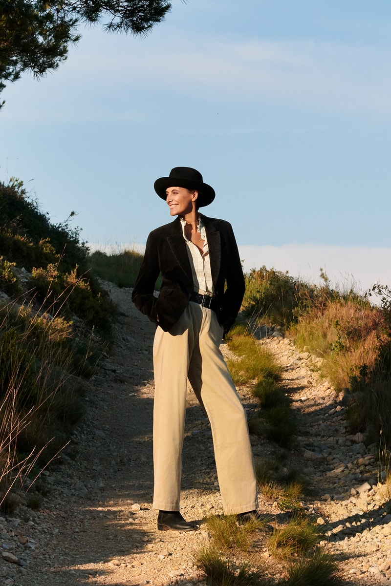 uniqlo ines de la fressange collaboration fall winter dresses skirts jackets campaign