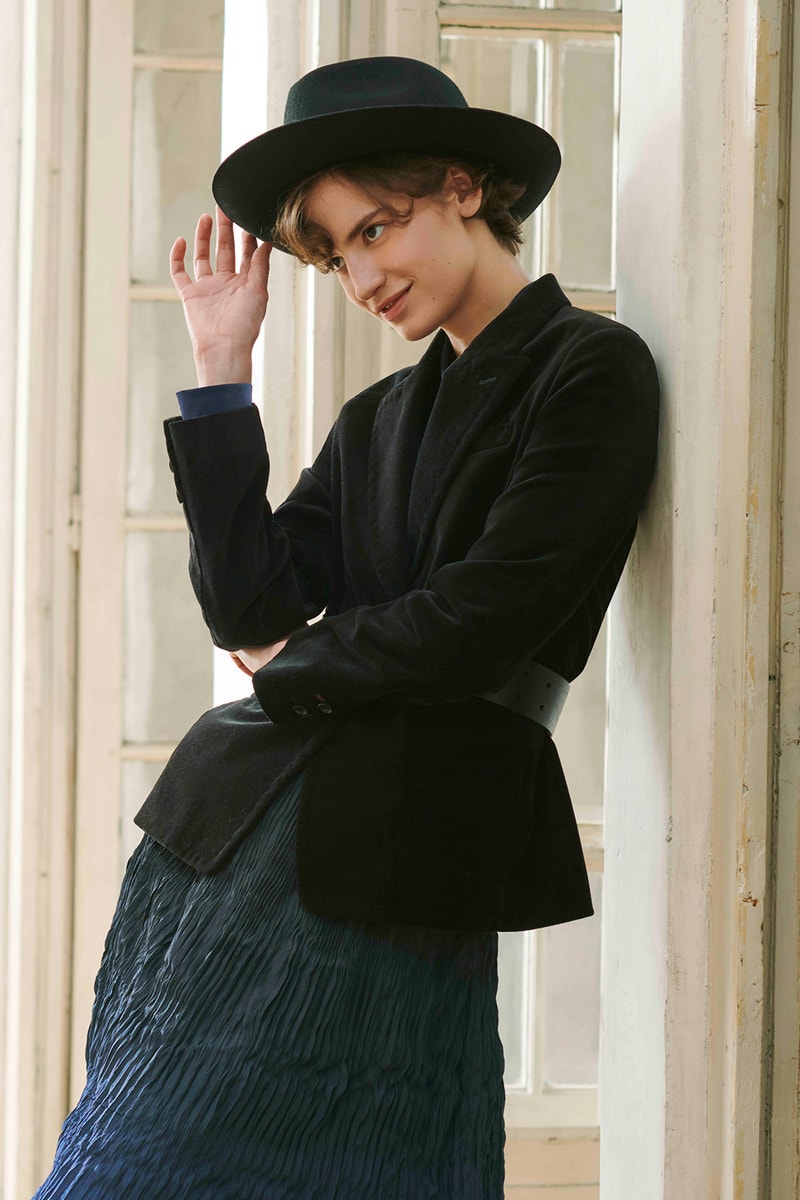 uniqlo ines de la fressange collaboration fall winter dresses skirts jackets campaign
