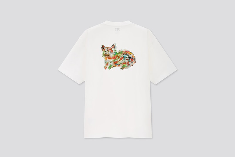 uniqlo ut kenshi yonezu collaboration unisex t shirts cats pink blue tees