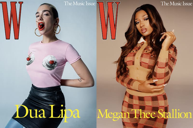 'W Magazine' Taps Megan Thee Stallion and Dua Lipa As Its Latest Cover Stars