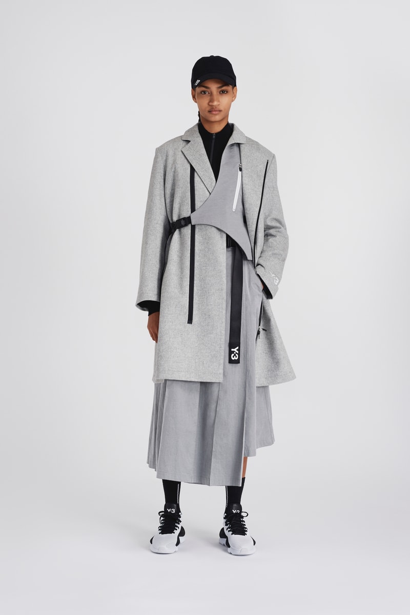 Y-3 Fall/Winter 2020 Collection Chapter 1 Drop Jacket Scarf Printed Beret adidas Yohji Yamamoto
