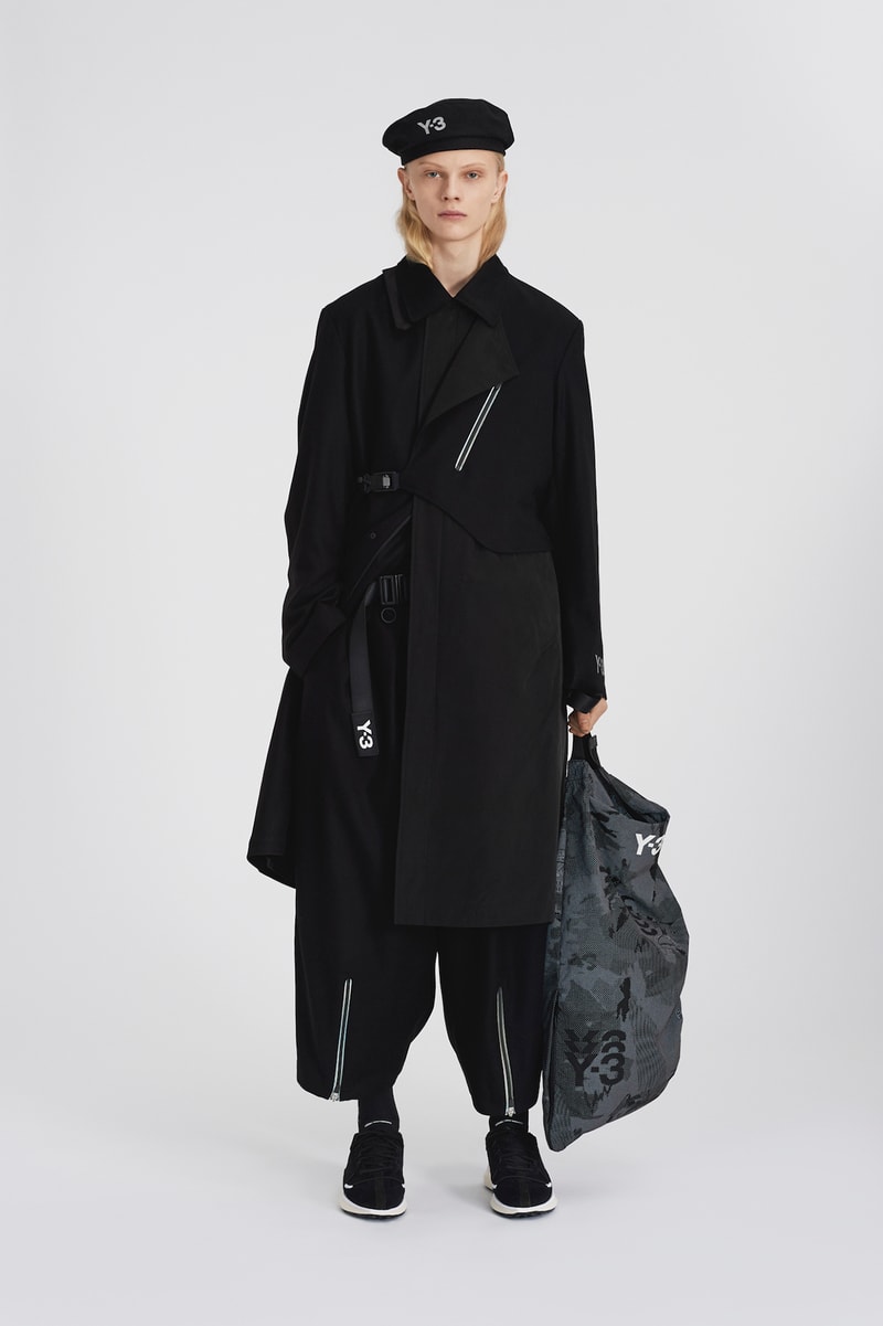 Y-3 Fall/Winter 2020 Collection Chapter 1 Drop Jacket Scarf Printed Beret adidas Yohji Yamamoto