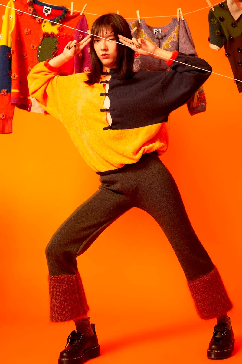 yanyan fall winter collection outerwear knitwear jackets sweaters dresses lookbook hong kong