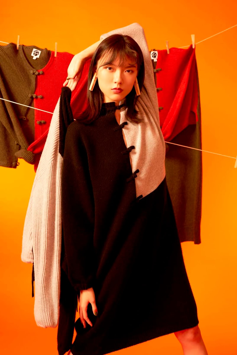 yanyan fall winter collection outerwear knitwear jackets sweaters dresses lookbook hong kong
