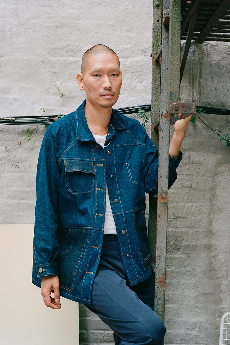 a company collection v blue jeans denim pants shirts jackets lookbook