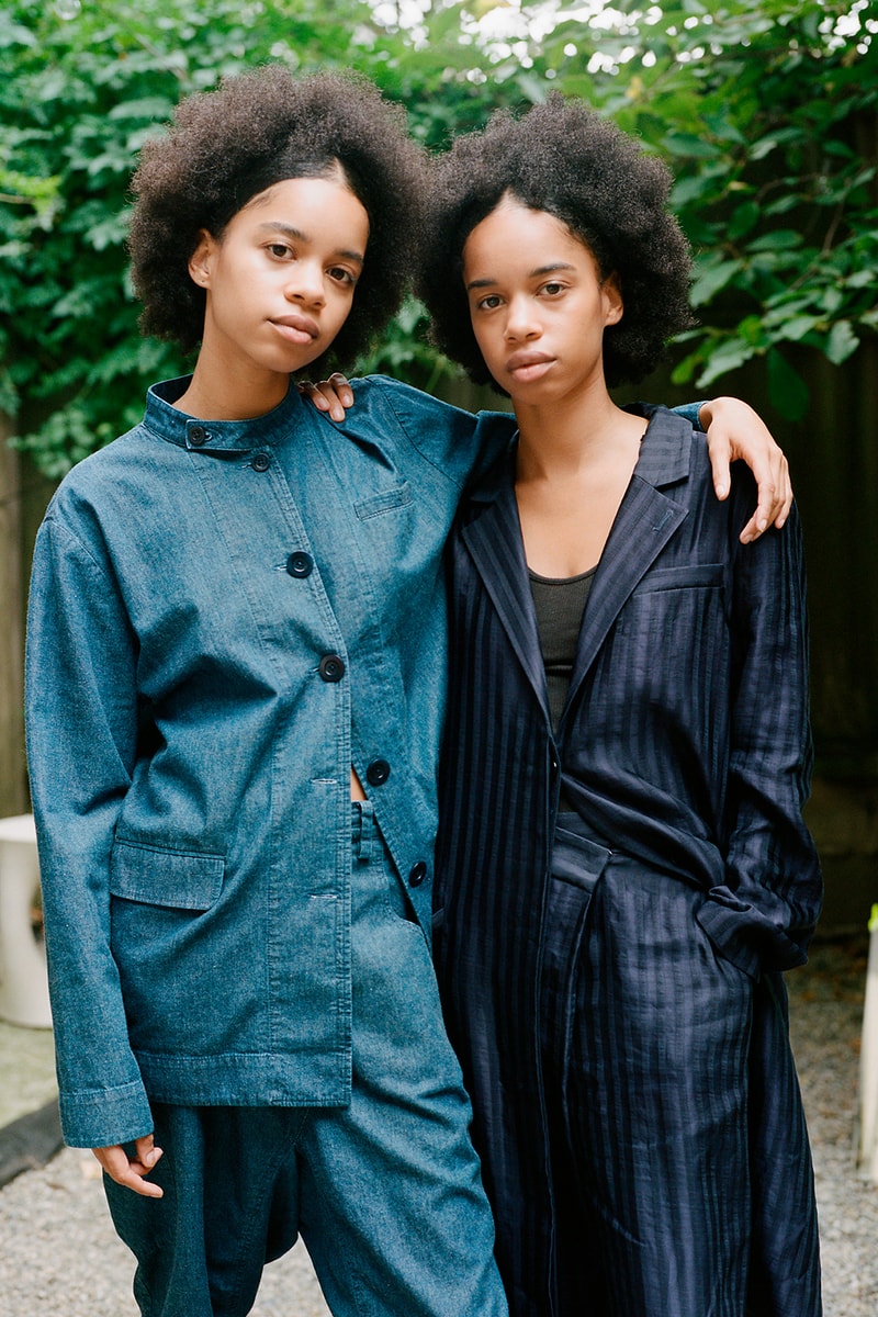 a company collection v blue jeans denim pants shirts jackets lookbook
