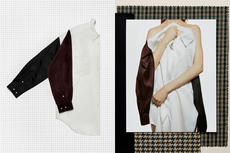 acne studios repurposed drops model upcycled sustainable denim leather jeans blazers pants capsule release 