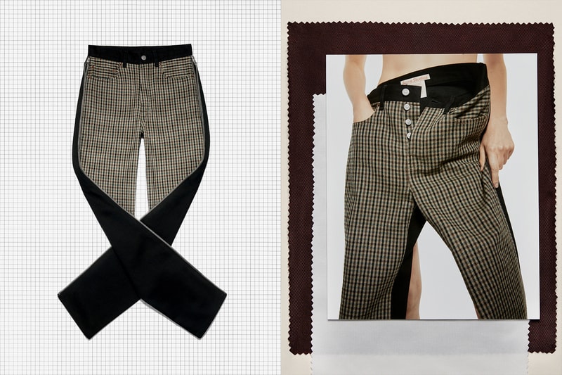 acne studios repurposed drops model upcycled sustainable denim leather jeans blazers pants capsule release 