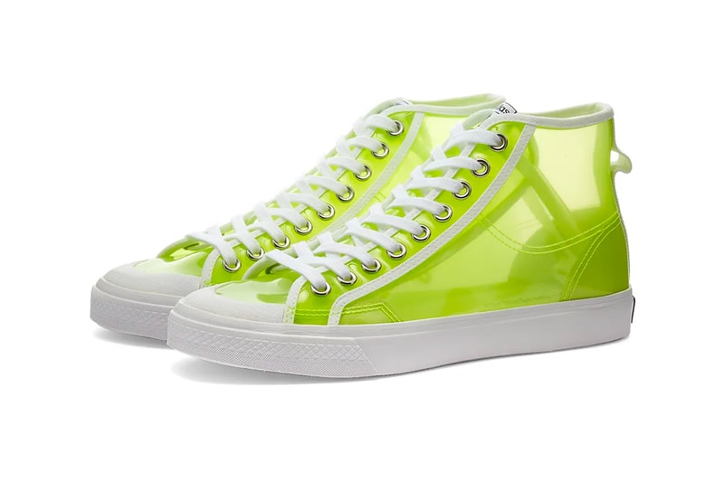 adidas originals nizza rf hi transparent yellow clear white summer sneakers release