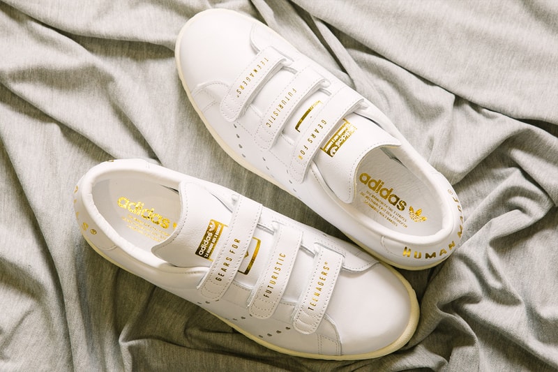 human made adidas originals master velcro straps black white gold hearts nigo release info