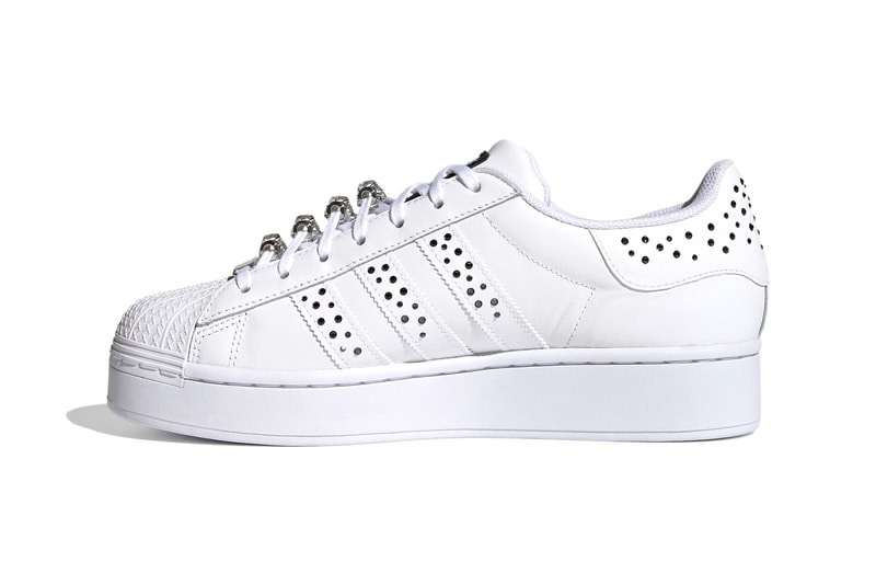 adidas originals swarovski superstar bold shoes womens sneakers white black crystals sneakerhead footwear