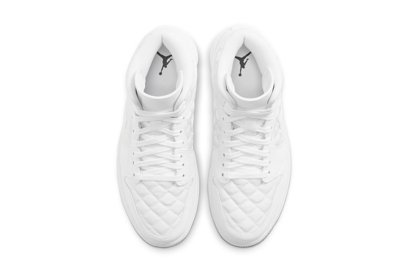 nike air jordan 1 aj1 mid quilted white womens sneakers release price info 
