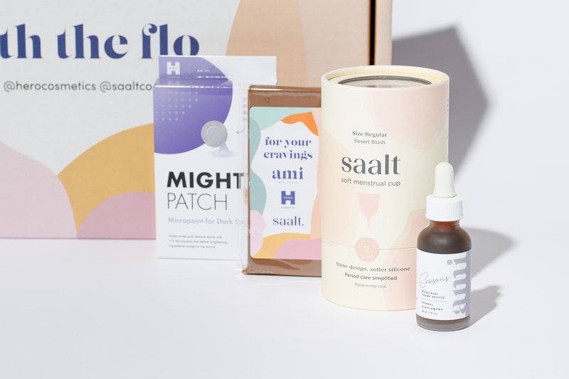 Ami Wellness x Hero Cosmetics x Saalt Period Kit Menstrual Care Go With The Flo Box