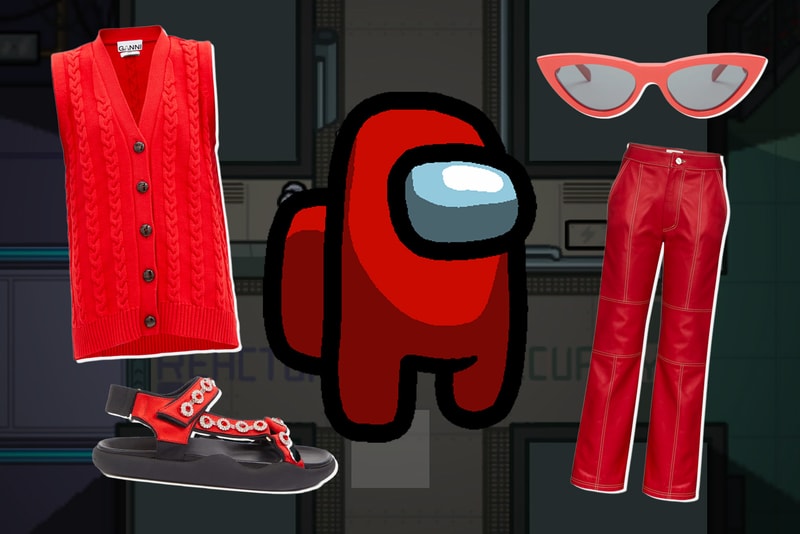 among us red avatar ganni le specs christopher kane kirin