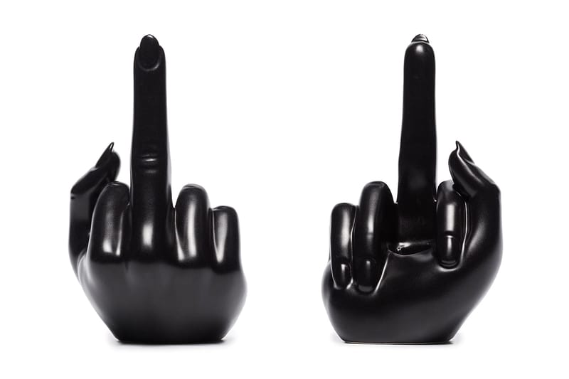 Add a Bit of Edge to Your Home With Anissa Kermiche's Middle Finger Candle Holder