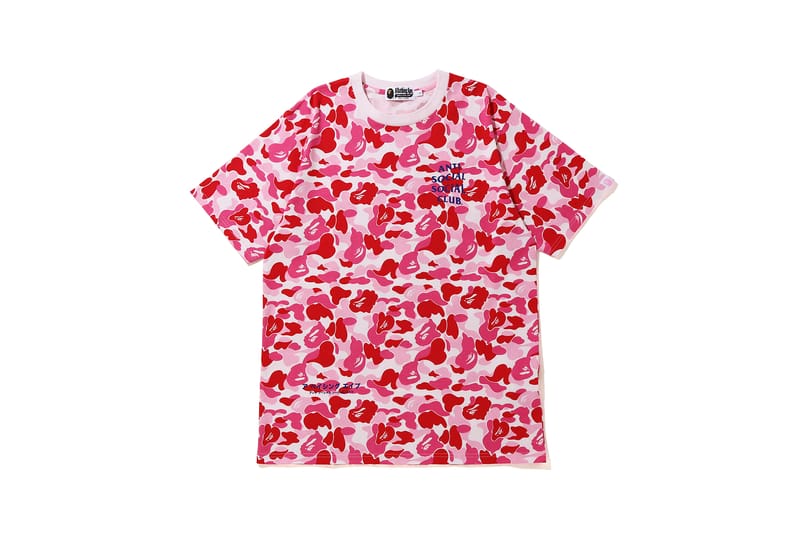 bape pink t shirt