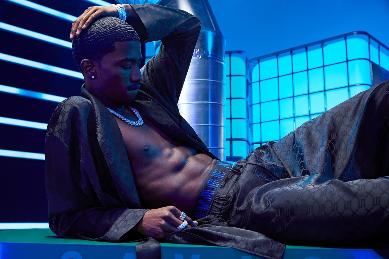 rihanna savage x fenty menswear Christian Combs mens underwear sleepwear loungewear campaign