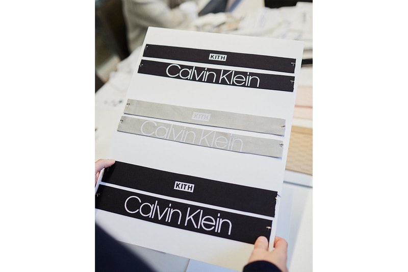 calvin klein kith gigi hadid collaboration first look ronnie fieg monday program sweatshirts sports bras release info