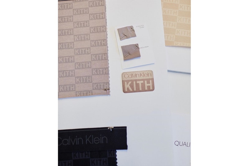 calvin klein kith gigi hadid collaboration first look ronnie fieg monday program sweatshirts sports bras release info