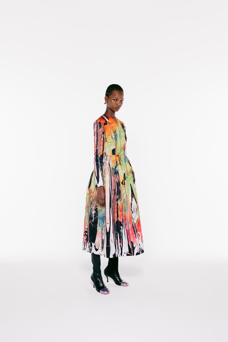 christopher kane spring summer 2021 collection london fashion week ldw lookbook art paintings