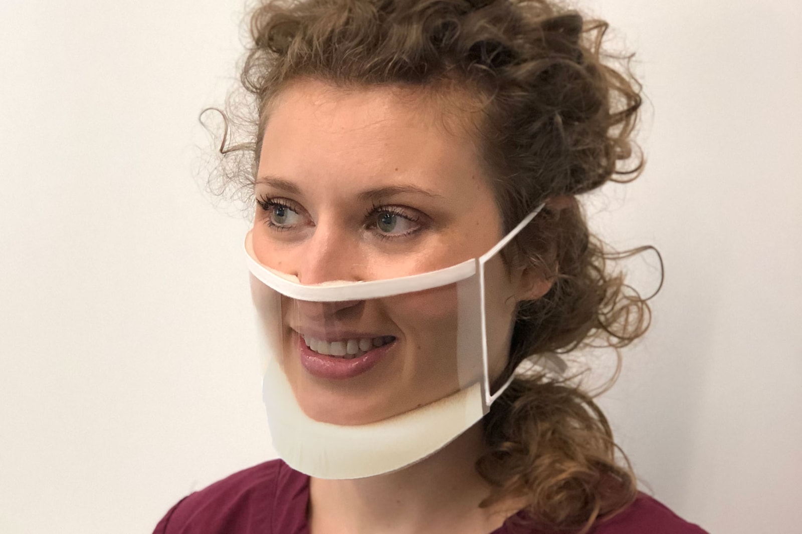 SEEUS95 Clear Face Mask Silicone Self Adhesive Coronavirus COVID-19