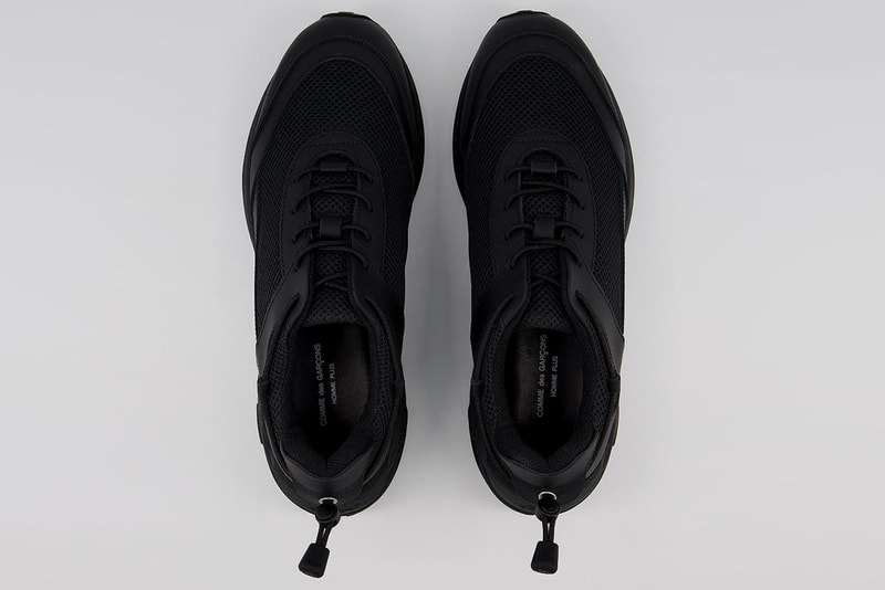 comme des garcons homme plus cdg first in-house sneakers cross trainers chunky white black