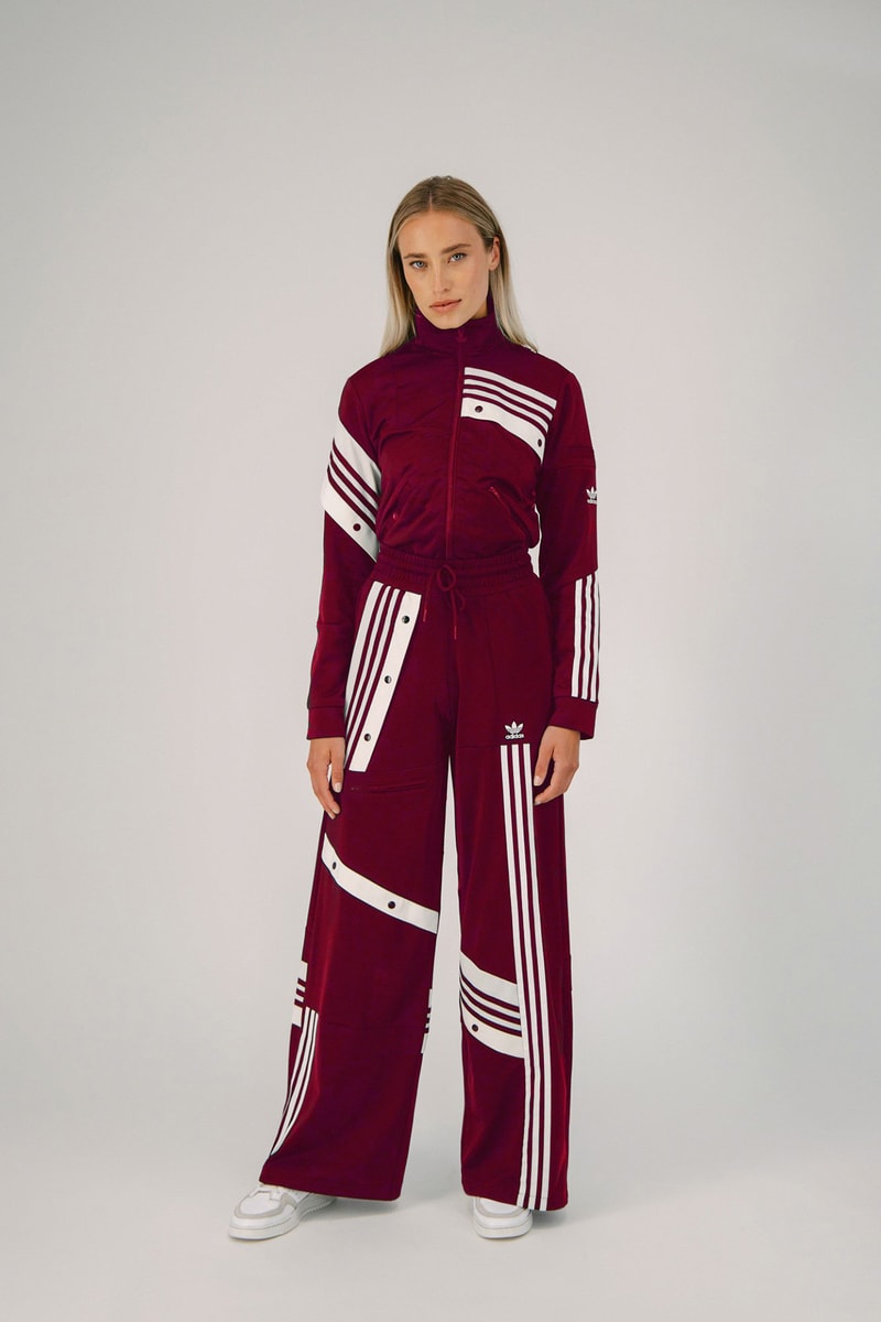 Daniëlle Cathari adidas Originals Tracksuit Track Jacket Pants Power Berry Burgundy Fall Winter 2020 FW20