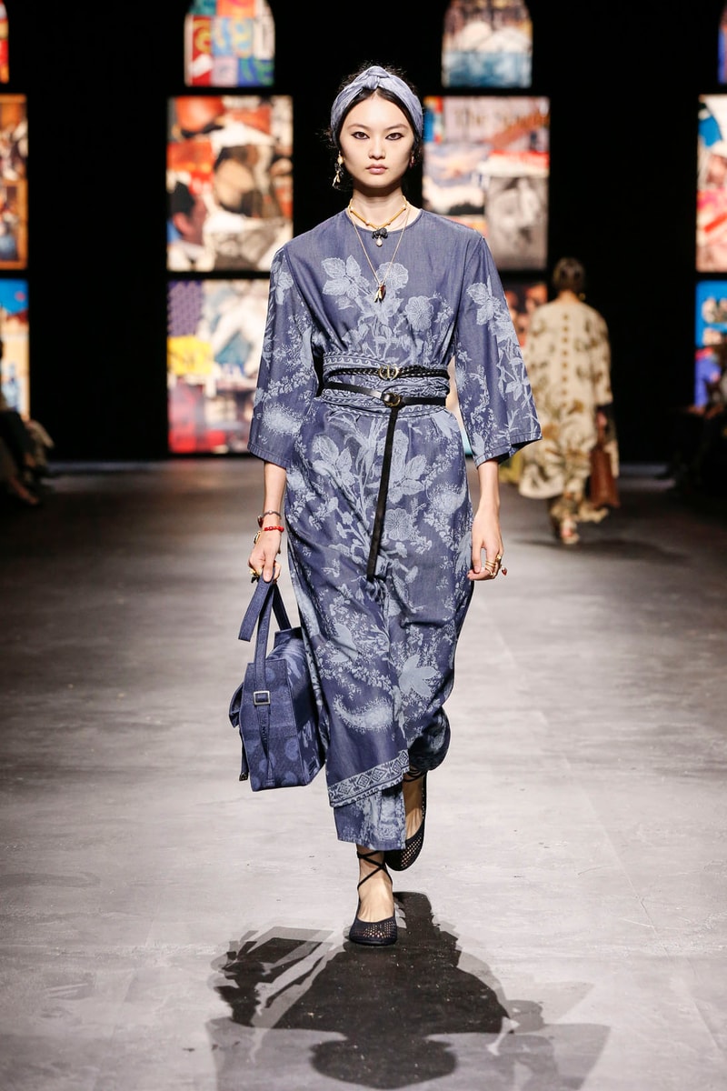 dior spring summer 2021 womenswear collection protester extinction rebellion dresses jackets maria grazia chiuri paris fashion week 
