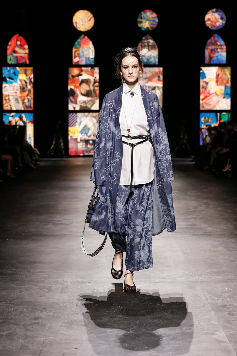 dior spring summer 2021 womenswear collection protester extinction rebellion dresses jackets maria grazia chiuri paris fashion week 