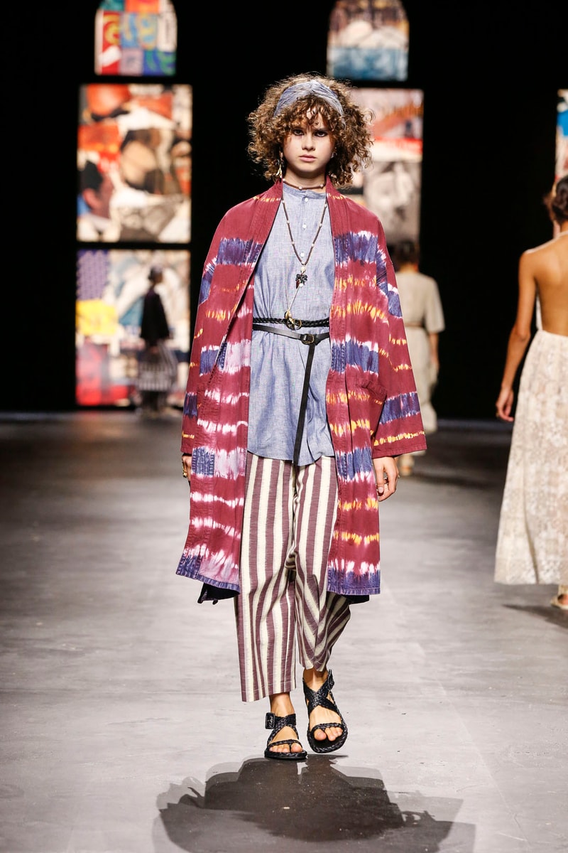 dior spring summer 2021 womenswear collection protester extinction rebellion dresses jackets maria grazia chiuri paris fashion week 