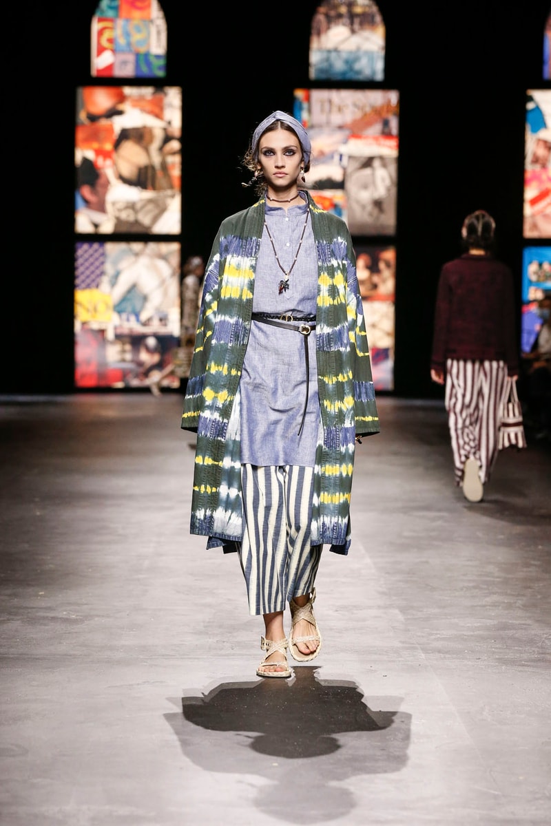 dior spring summer 2021 womenswear collection protester extinction rebellion dresses jackets maria grazia chiuri paris fashion week 