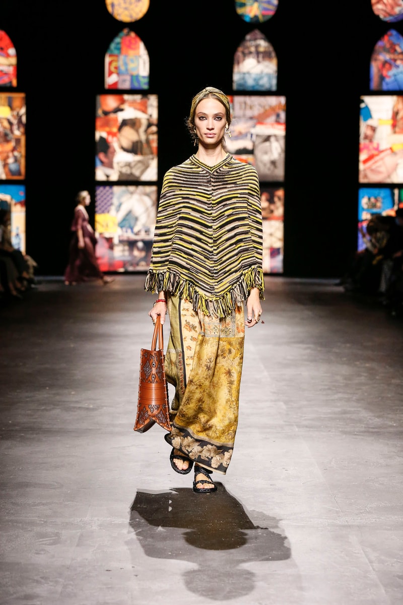dior spring summer 2021 womenswear collection protester extinction rebellion dresses jackets maria grazia chiuri paris fashion week 