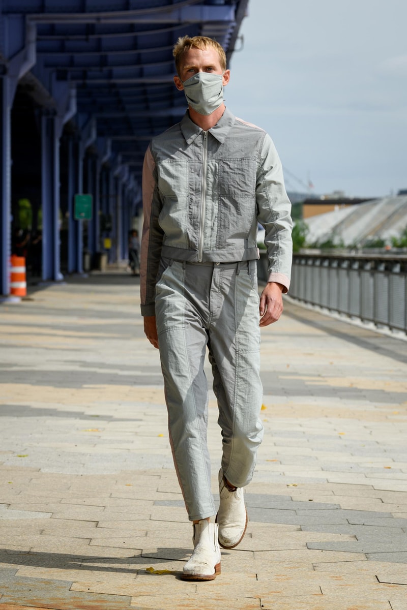 eckhaus latta spring summer 2021 runway dresses knitwear face masks new york fashion week nyfw