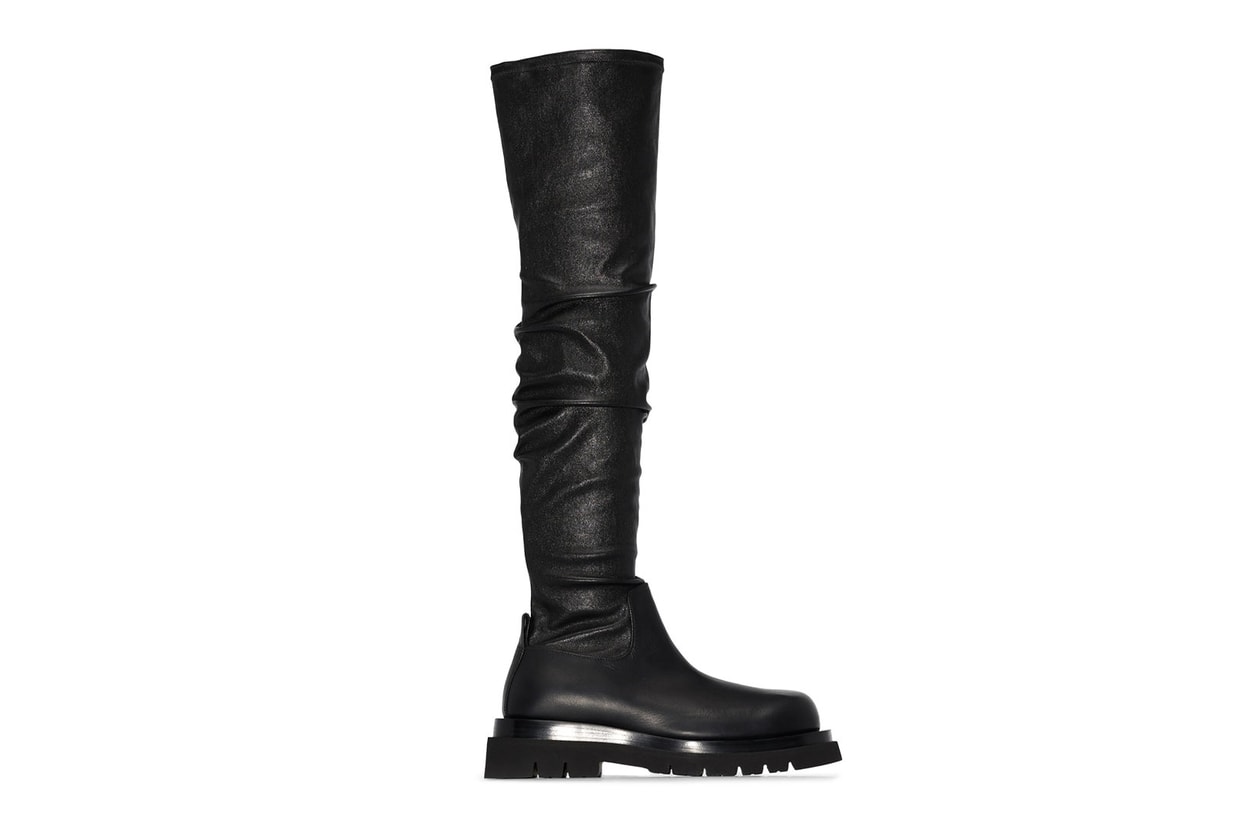 thigh high boots over the knee fall winter trends bottega veneta saint laurent maison margiela tabi