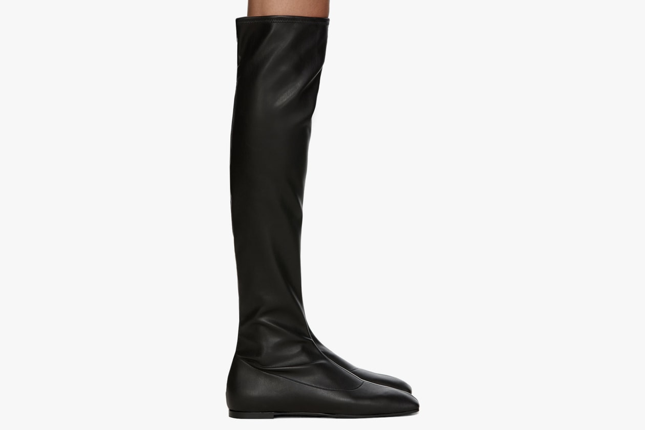 thigh high boots over the knee fall winter trends bottega veneta saint laurent maison margiela tabi