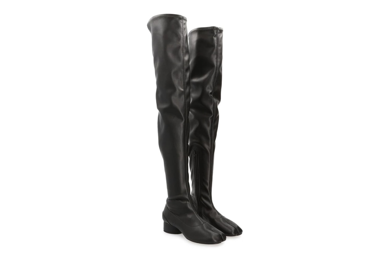 thigh high boots over the knee fall winter trends bottega veneta saint laurent maison margiela tabi