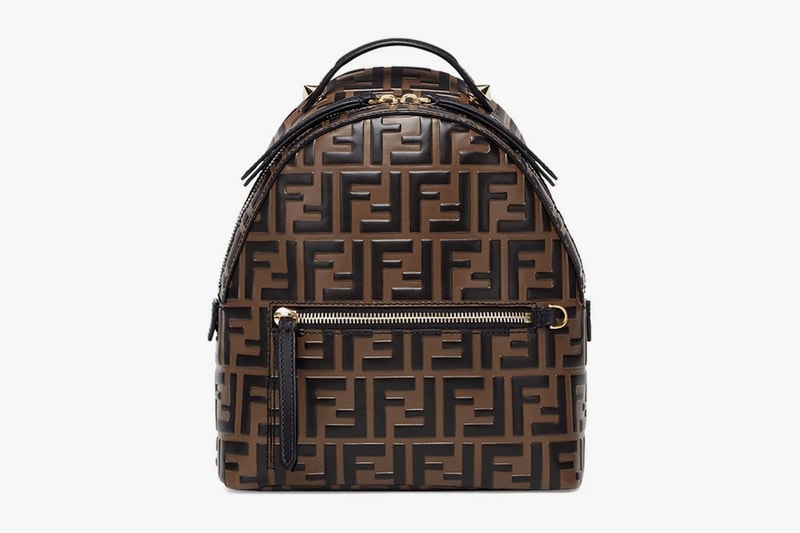 fendiness mini backpack Fendi Nylon OLIVER'S tone on tone leather details and palladium Fendi Black Mini Forever Fendi