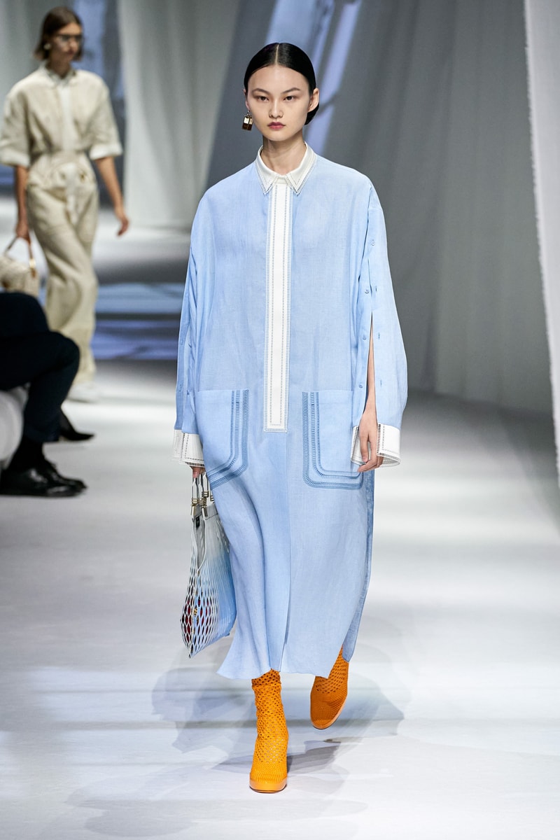 fendi spring summer 2021 runway show silvia venturini last paloma elesser ashley graham karen elson