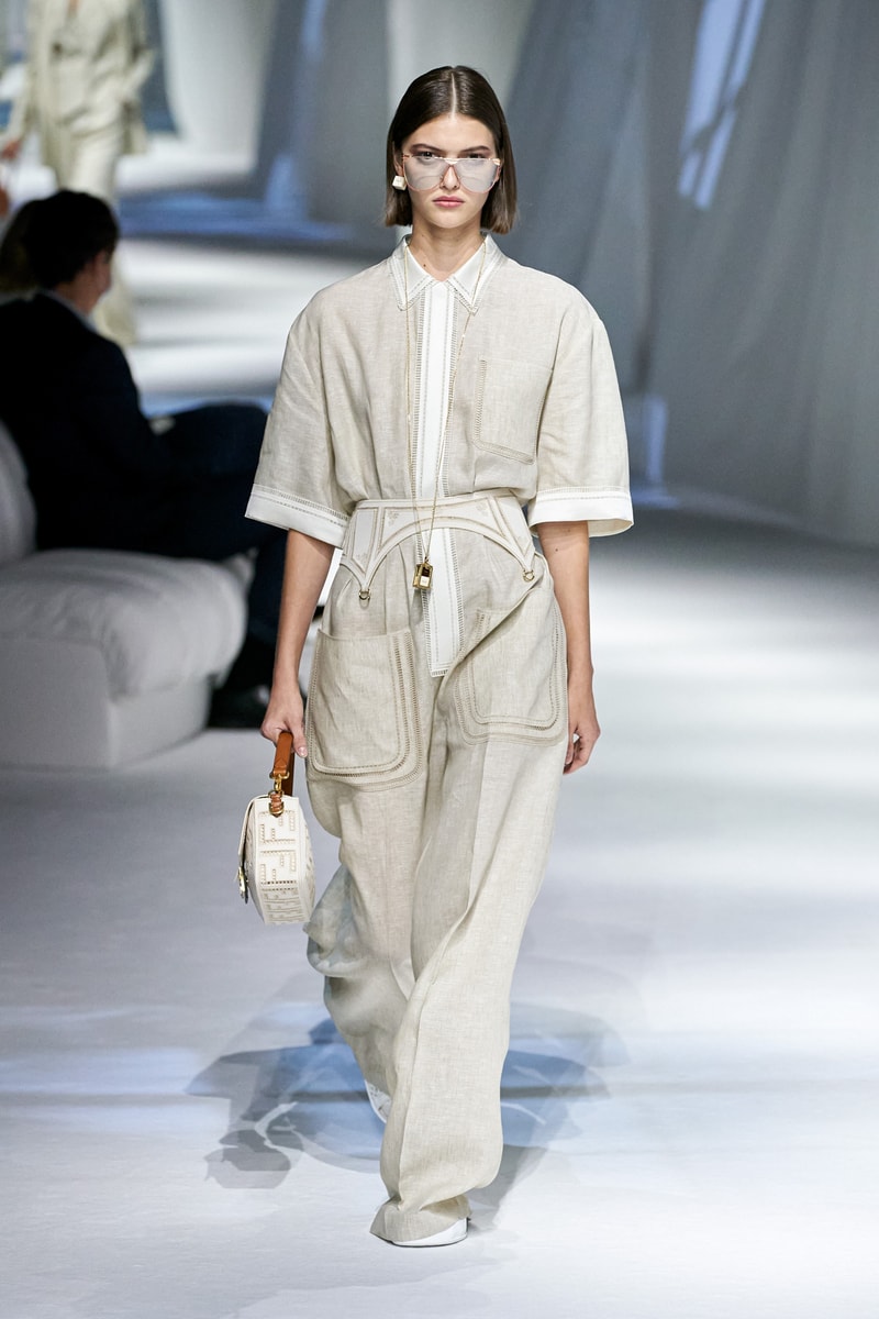 fendi spring summer 2021 runway show silvia venturini last paloma elesser ashley graham karen elson