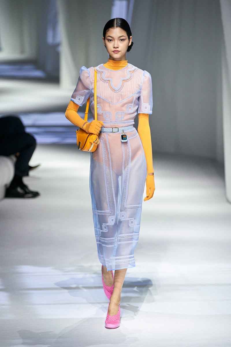 fendi spring summer 2021 runway show silvia venturini last paloma elesser ashley graham karen elson
