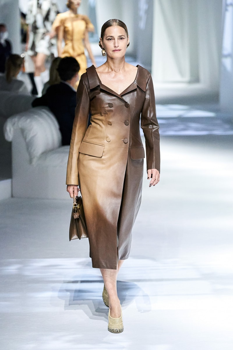 fendi spring summer 2021 runway show silvia venturini last paloma elesser ashley graham karen elson