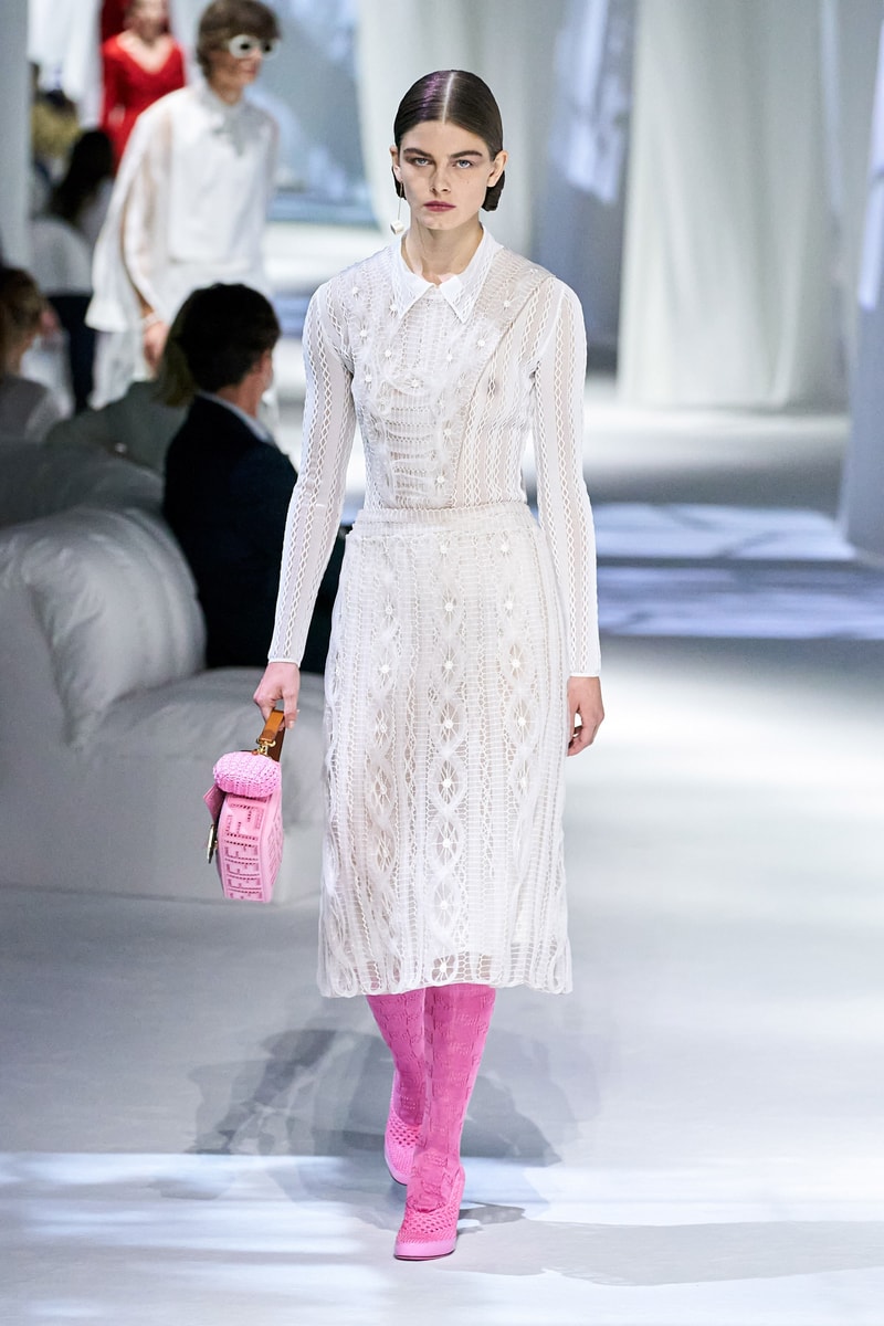 fendi spring summer 2021 runway show silvia venturini last paloma elesser ashley graham karen elson