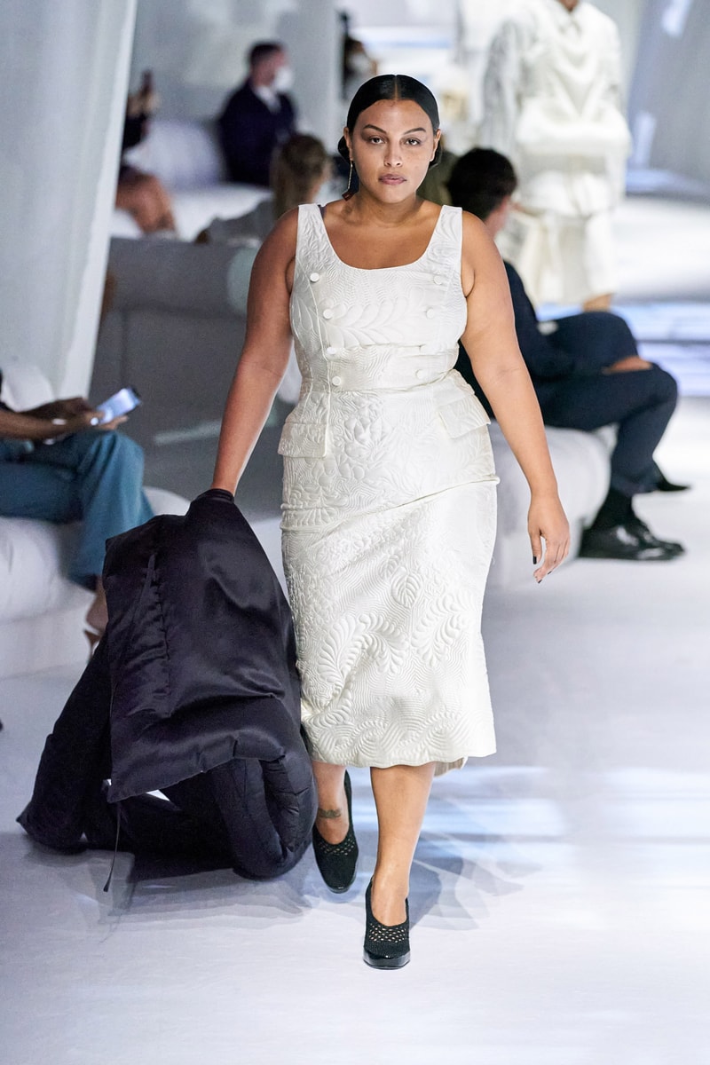 fendi spring summer 2021 runway show silvia venturini last paloma elesser ashley graham karen elson