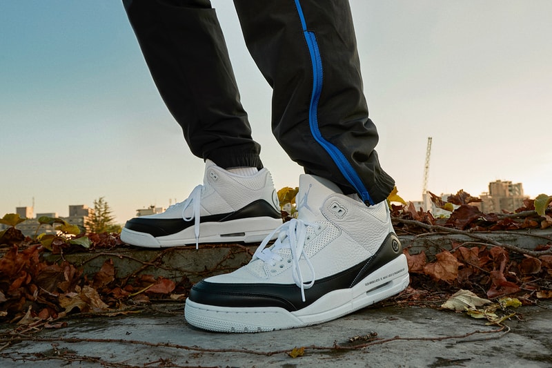 fragment design jordan brand nike air 3 35 cadence collaboration sneakers hoodies sweatpants release info