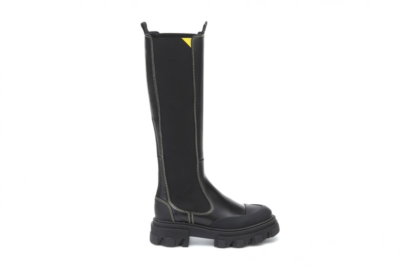 GANNI Chunky Leather Rubber Fall Boots Where to Buy Instagram Shoe Winter