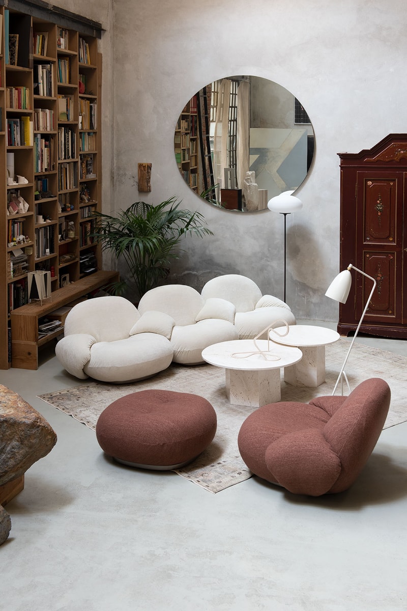 gubi minimalist lounge chairs pacha sofa ottoman couch armrest home interior design furniture price